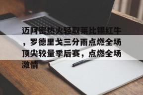 华体会登陆-包含迈阿密热火轻取莱比锡红牛，罗德里戈三分雨点燃全场顶尖较量季后赛，点燃全场激情的词条